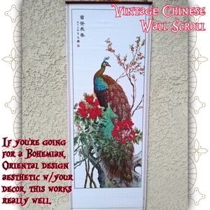 Vintage Chinese Decorative Wall Scroll